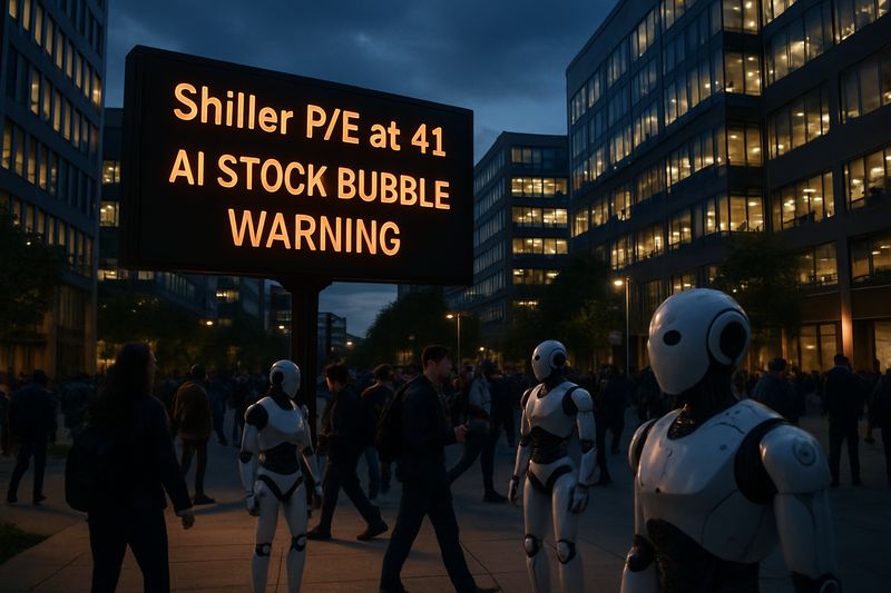 Bill Dudley Calls AI Stock Bubble: Shiller P/E at 41, Bursts by 2027 thumbnail