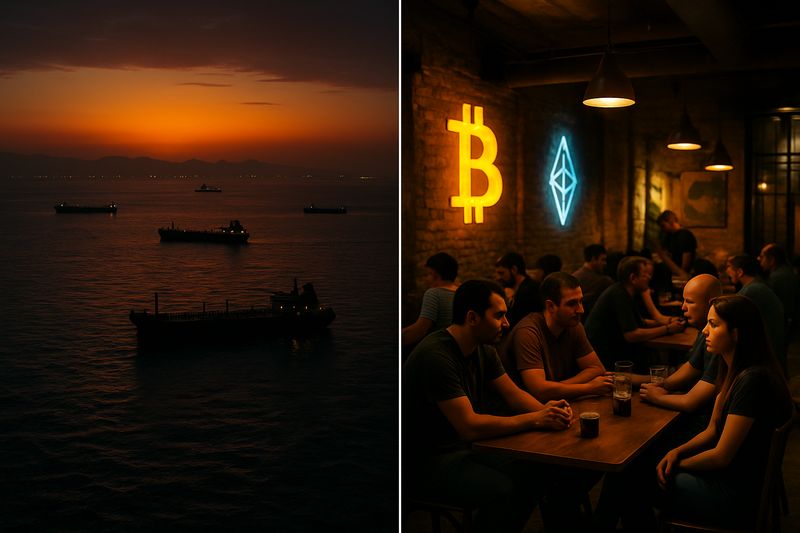 Bitcoin and Ethereum Quietly Rip as Hormuz Crisis Sparks Crypto Safe-Haven Bid thumbnail