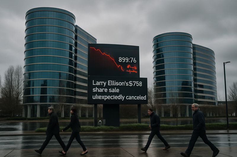 ORCL Stock Drops 16% as Ellison Cancels $7.5B Share Sale thumbnail