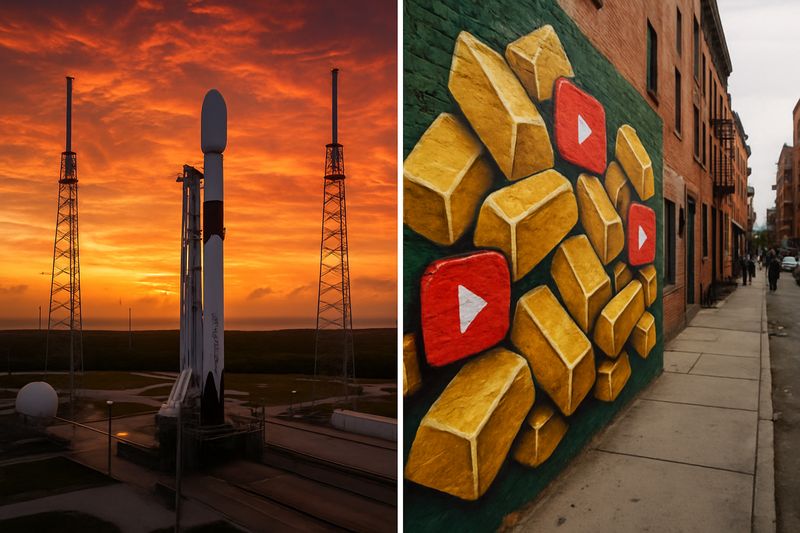 SpaceX Rockets Into Nasdaq 100 While Gold Fever Grips YouTube—Who's the Real Winner? thumbnail